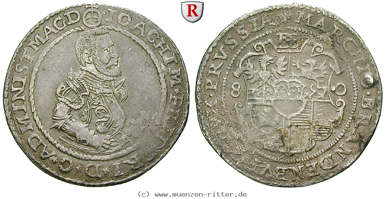 Klicken Sie auf das Bild um es auf Ihrem Rechner zu speichern magdeburg-bistum-joachim-friedrich-von-brandenburg-administrator-1-4-reichstaler/54361.jpg