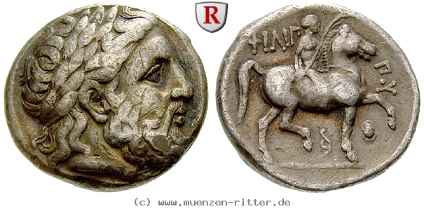 Ritter Munzgalerie Zeus Reiter Pferd Bootischer Schild Schlange