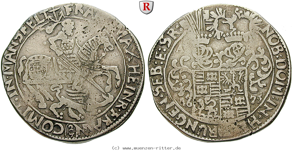 Klicken Sie auf das Bild um es auf Ihrem Rechner zu speichern mansfeld-grafschaft-franz-maximilian-und-heinrich-franz-2-3-taler/71347.jpg