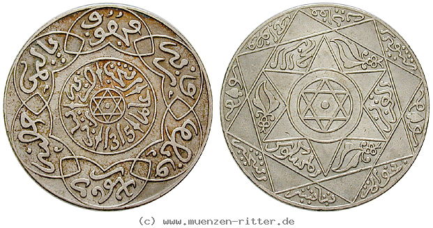 Klicken Sie auf das Bild um es auf Ihrem Rechner zu speichern marokko-abd-al-aziz-2-1-2-dirhams/48352.jpg
