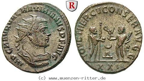 Klicken Sie auf das Bild um es auf Ihrem Rechner zu speichern maximianus-herculius-antoninian/36564.jpg