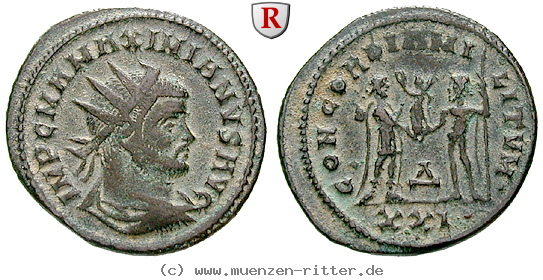 Klicken Sie auf das Bild um es auf Ihrem Rechner zu speichern maximianus-herculius-antoninian/37175.jpg