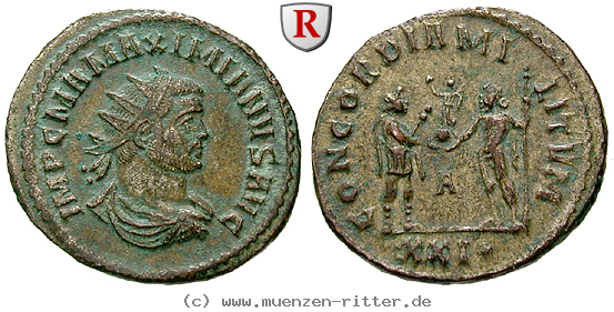 Klicken Sie auf das Bild um es auf Ihrem Rechner zu speichern maximianus-herculius-antoninian/37180.jpg
