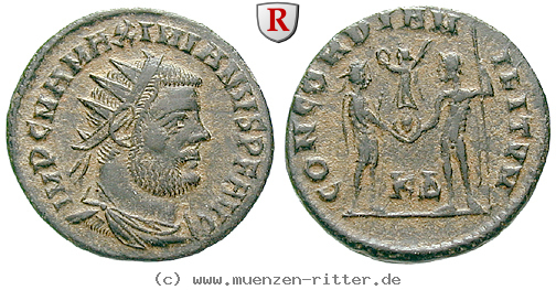 Klicken Sie auf das Bild um es auf Ihrem Rechner zu speichern maximianus-herculius-antoninian/46334.jpg