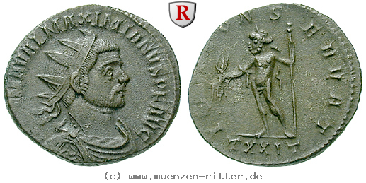 Klicken Sie auf das Bild um es auf Ihrem Rechner zu speichern maximianus-herculius-antoninian/68105.jpg