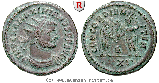 Klicken Sie auf das Bild um es auf Ihrem Rechner zu speichern maximianus-herculius-antoninian/erom5642.jpg