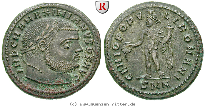 Klicken Sie auf das Bild um es auf Ihrem Rechner zu speichern maximianus-herculius-follis/31855.jpg