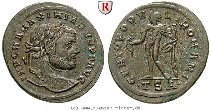Klicken Sie auf das Bild um es auf Ihrem Rechner zu speichern maximianus-herculius-follis/57694.jpg
