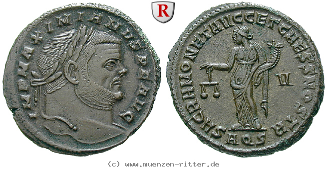 Klicken Sie auf das Bild um es auf Ihrem Rechner zu speichern maximianus-herculius-follis/90937.jpg