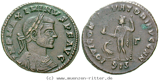 Klicken Sie auf das Bild um es auf Ihrem Rechner zu speichern maximinus-ii-follis/erom10585.jpg