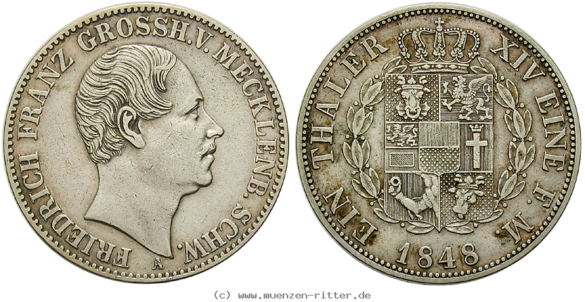Klicken Sie auf das Bild um es auf Ihrem Rechner zu speichern mecklenburg-friedrich-franz-ii-taler/eadt2652.jpg