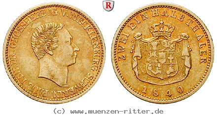 Klicken Sie auf das Bild um es auf Ihrem Rechner zu speichern mecklenburg-paul-friedrich-2-1-2-taler/42228.jpg