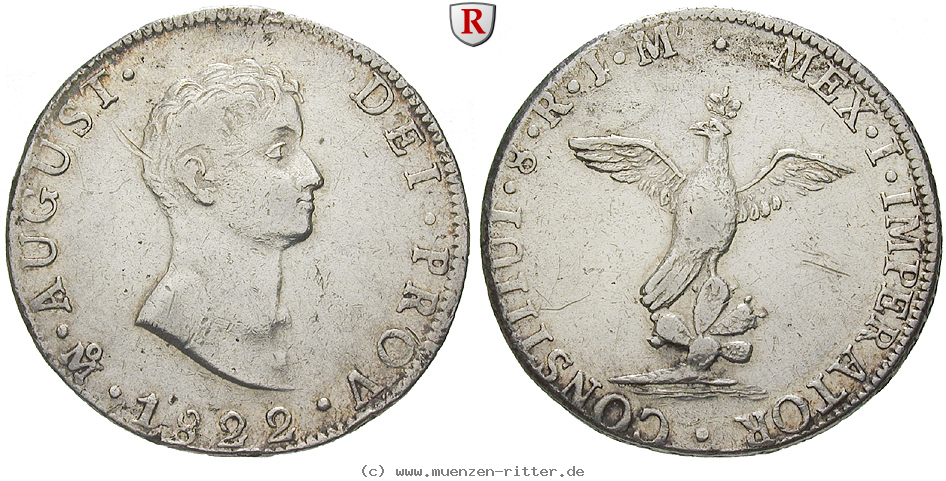 Klicken Sie auf das Bild um es auf Ihrem Rechner zu speichern mexiko-augustin-i-iturbide-8-reales/75266.jpg