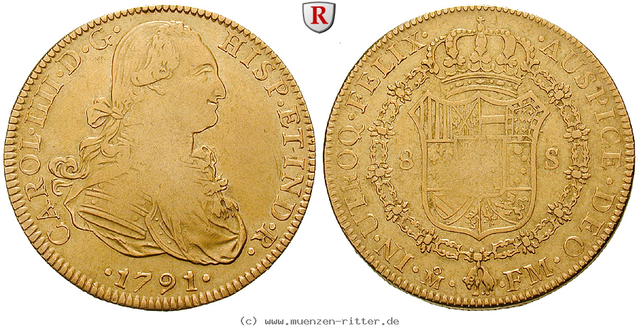 Klicken Sie auf das Bild um es auf Ihrem Rechner zu speichern mexiko-carlos-iv-8-escudos/57061.jpg