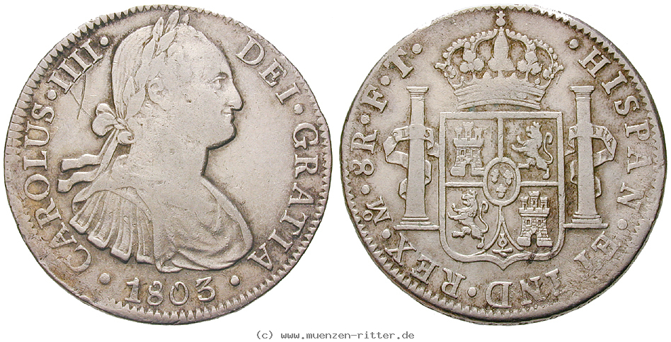 Klicken Sie auf das Bild um es auf Ihrem Rechner zu speichern mexiko-carlos-iv-8-reales/13137.jpg