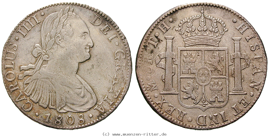 Klicken Sie auf das Bild um es auf Ihrem Rechner zu speichern mexiko-carlos-iv-8-reales/13144.jpg