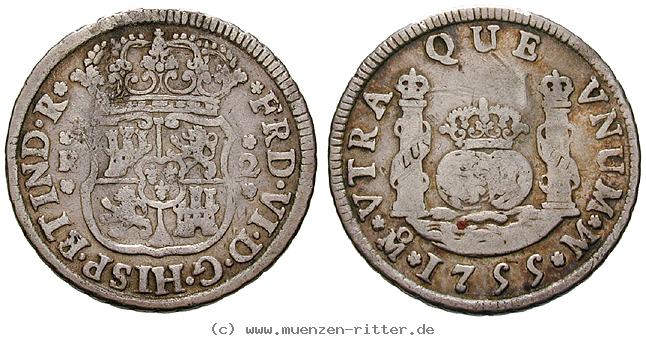 Klicken Sie auf das Bild um es auf Ihrem Rechner zu speichern mexiko-ferdinand-vi-2-reales/13025.jpg