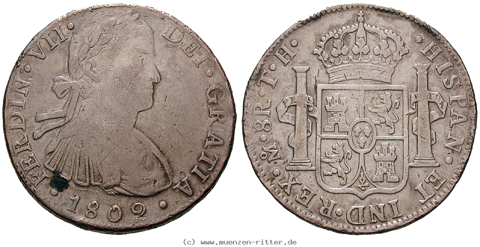 Klicken Sie auf das Bild um es auf Ihrem Rechner zu speichern mexiko-ferdinand-vii-8-reales/13221.jpg