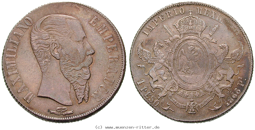 Klicken Sie auf das Bild um es auf Ihrem Rechner zu speichern mexiko-maximilian-kaiser-peso/13322.jpg