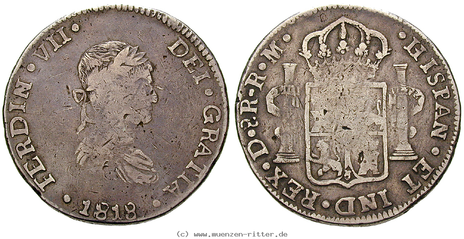 Klicken Sie auf das Bild um es auf Ihrem Rechner zu speichern mexiko-praegungen-der-royalisten-8-reales/13313.jpg