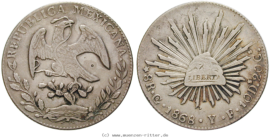 Klicken Sie auf das Bild um es auf Ihrem Rechner zu speichern mexiko-republik-8-reales/14087.jpg