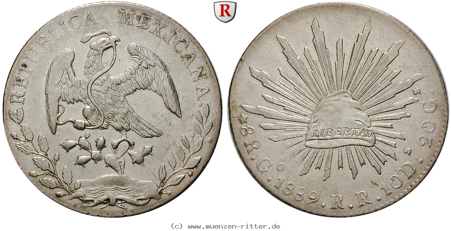 Klicken Sie auf das Bild um es auf Ihrem Rechner zu speichern mexiko-republik-8-reales/14103.jpg