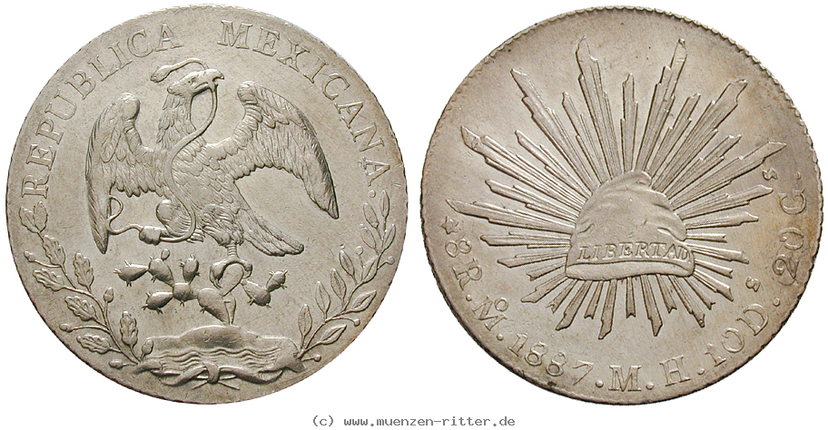 Klicken Sie auf das Bild um es auf Ihrem Rechner zu speichern mexiko-republik-8-reales/14196.jpg