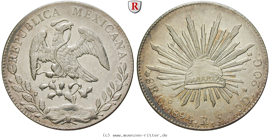 Klicken Sie auf das Bild um es auf Ihrem Rechner zu speichern mexiko-republik-8-reales/83442.jpg