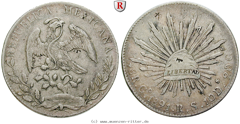 Klicken Sie auf das Bild um es auf Ihrem Rechner zu speichern mexiko-republik-8-reales/83443.jpg