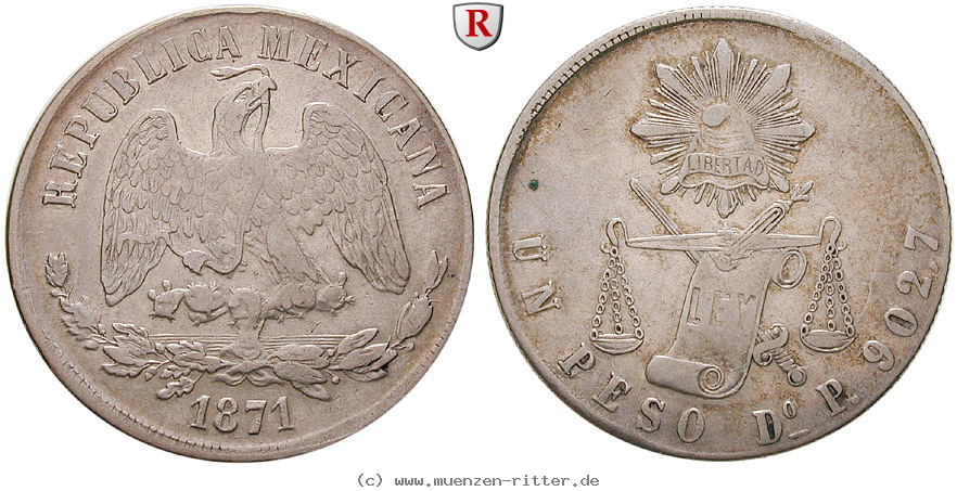Klicken Sie auf das Bild um es auf Ihrem Rechner zu speichern mexiko-republik-peso/14004.jpg