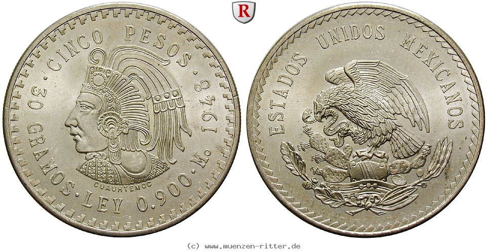 Klicken Sie auf das Bild um es auf Ihrem Rechner zu speichern mexiko-vereinigte-staaten-5-pesos/103236.jpg