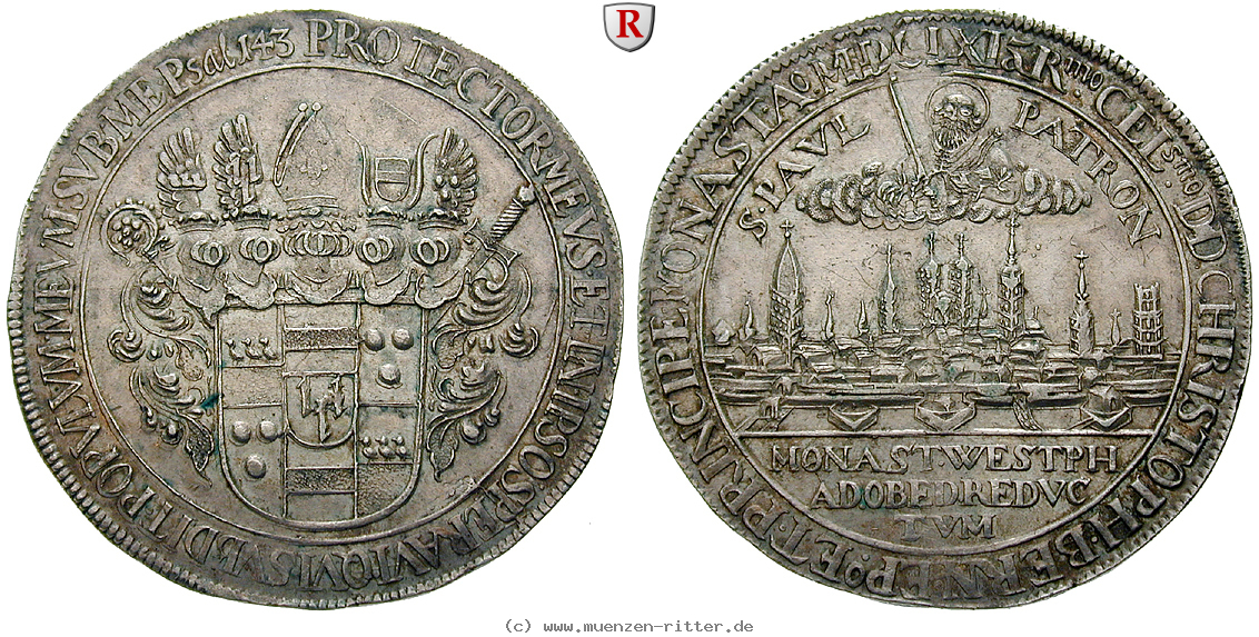 Klicken Sie auf das Bild um es auf Ihrem Rechner zu speichern muenster-bistum-christoph-bernhard-von-galen-reichstaler/92753.jpg
