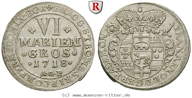 Klicken Sie auf das Bild um es auf Ihrem Rechner zu speichern muenster-bistum-franz-arnold-von-metternich-6-mariengroschen/19676.jpg
