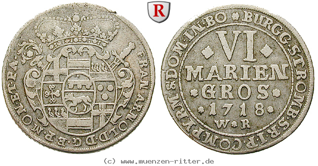 Klicken Sie auf das Bild um es auf Ihrem Rechner zu speichern muenster-bistum-franz-arnold-von-metternich-6-mariengroschen/41190.jpg