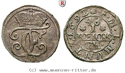 Klicken Sie auf das Bild um es auf Ihrem Rechner zu speichern muenster-bistum-friedrich-christian-von-plettenberg-1-48-taler/86089.jpg