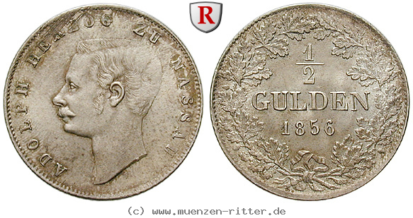 Klicken Sie auf das Bild um es auf Ihrem Rechner zu speichern nassau-adolph-1-2-gulden/60453.jpg