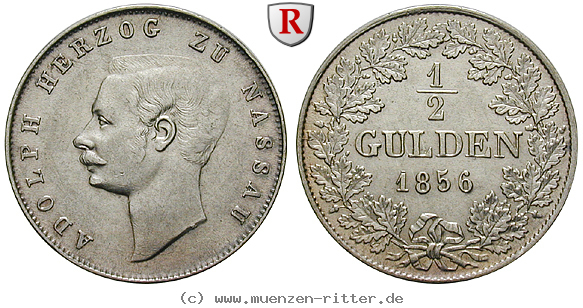 Klicken Sie auf das Bild um es auf Ihrem Rechner zu speichern nassau-adolph-1-2-gulden/85129.jpg