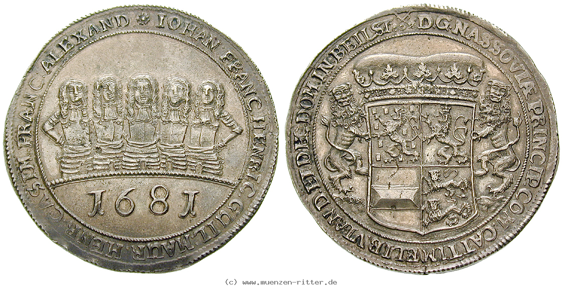 Klicken Sie auf das Bild um es auf Ihrem Rechner zu speichern nassau-johann-franz-heinrich-wilhelm-moritz-heinrich-casimir-und-franz-alexander-reichstaler/51741.jpg