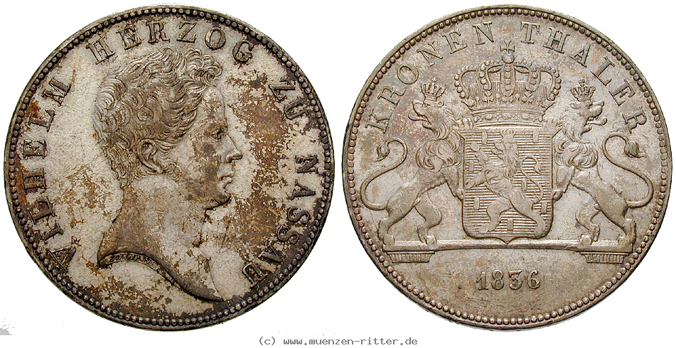 Klicken Sie auf das Bild um es auf Ihrem Rechner zu speichern nassau-wilhelm-kronentaler/22500.jpg