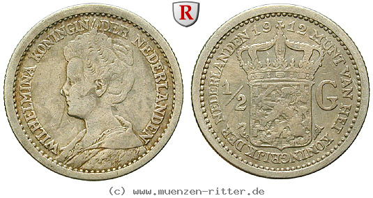 Klicken Sie auf das Bild um es auf Ihrem Rechner zu speichern niederlande-wilhelmina-i-1-2-gulden/57792.jpg