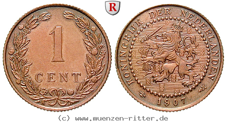 Klicken Sie auf das Bild um es auf Ihrem Rechner zu speichern niederlande-wilhelmina-i-cent/74122.jpg