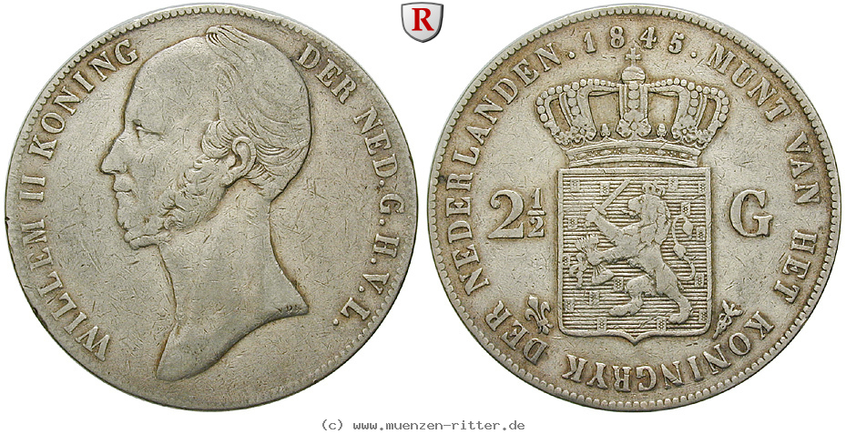 Klicken Sie auf das Bild um es auf Ihrem Rechner zu speichern niederlande-willem-ii-2-1-2-gulden/57775.jpg