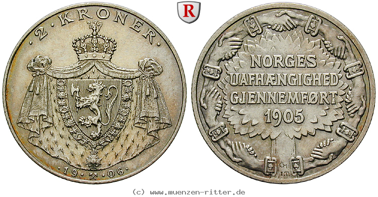 Klicken Sie auf das Bild um es auf Ihrem Rechner zu speichern norwegen-haakon-vii-2-kroner/103243.jpg