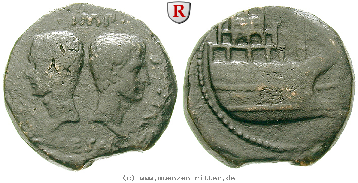 Klicken Sie auf das Bild um es auf Ihrem Rechner zu speichern octavian-und-divus-caesar-dupondius/50002.jpg