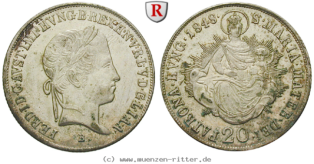 Klicken Sie auf das Bild um es auf Ihrem Rechner zu speichern oesterreich-kaiserreich-ferdinand-i-20-kreuzer/39986.jpg