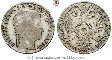 Klicken Sie auf das Bild um es auf Ihrem Rechner zu speichern oesterreich-kaiserreich-ferdinand-i-3-kreuzer/61171.jpg