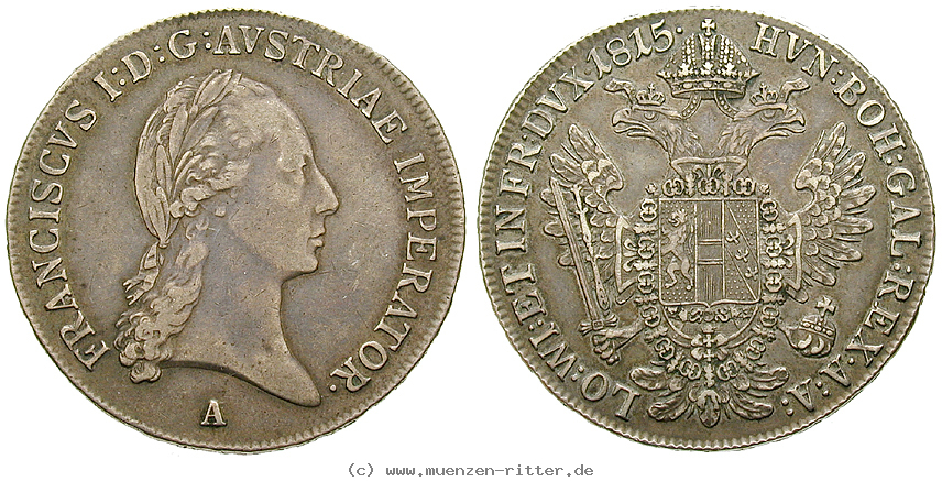 Klicken Sie auf das Bild um es auf Ihrem Rechner zu speichern oesterreich-kaiserreich-franz-ii--i--1-2-taler/40094.jpg