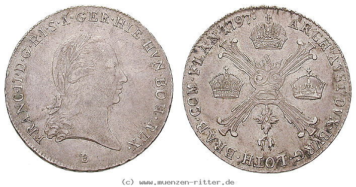 Klicken Sie auf das Bild um es auf Ihrem Rechner zu speichern oesterreich-kaiserreich-franz-ii--i--1-4-kronentaler/10454.jpg