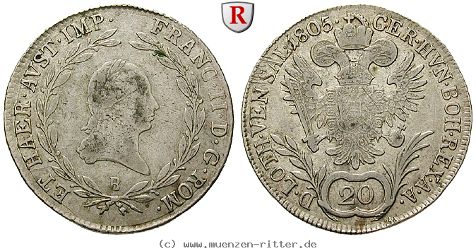Klicken Sie auf das Bild um es auf Ihrem Rechner zu speichern oesterreich-kaiserreich-franz-ii--i--20-kreuzer/61611.jpg