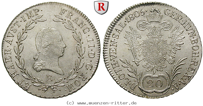 Klicken Sie auf das Bild um es auf Ihrem Rechner zu speichern oesterreich-kaiserreich-franz-ii--i--20-kreuzer/85656.jpg